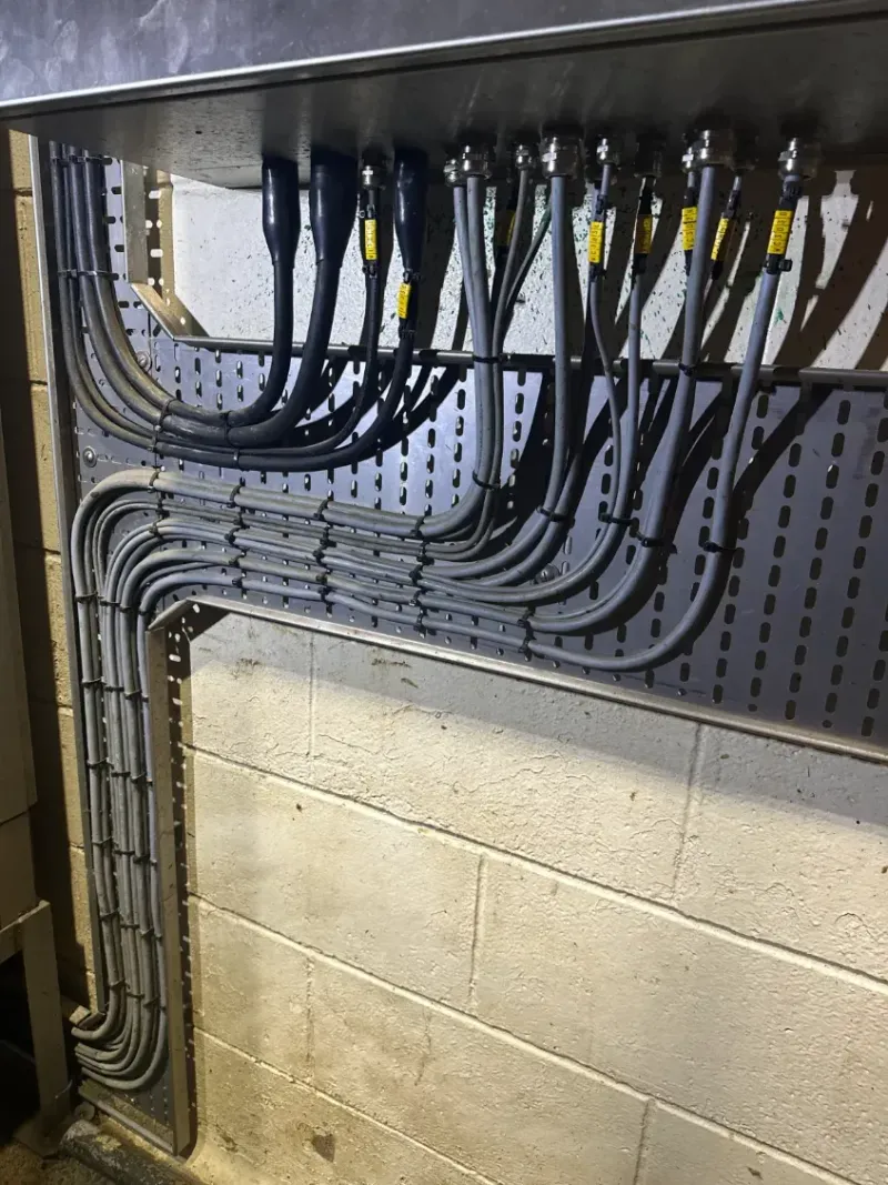 Electrical installation of a new processing line for category 3 material — project photo 4