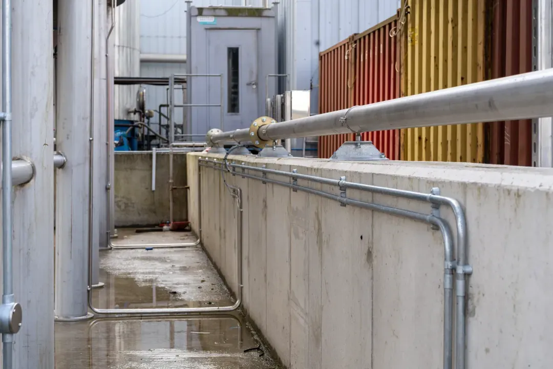 Electrical installation of a new processing line for category 3 material — project photo 13