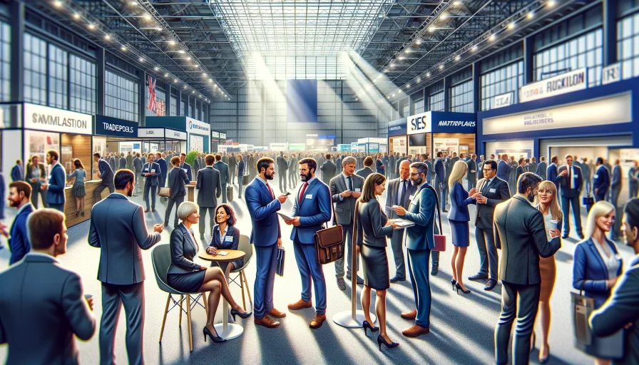 A vibrant networking event for tradespeople in the UK